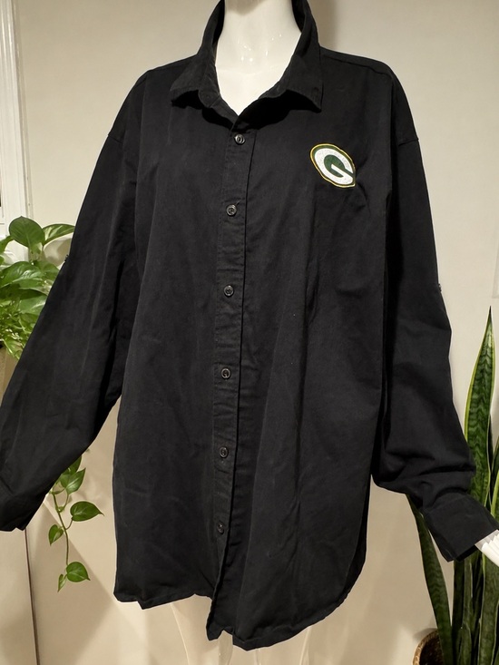 NFL Other - NFL x Darius Rucker Green Bay Packers Button Front Shirt 3XL Black